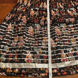 Colorful Ethnic Print Skirt